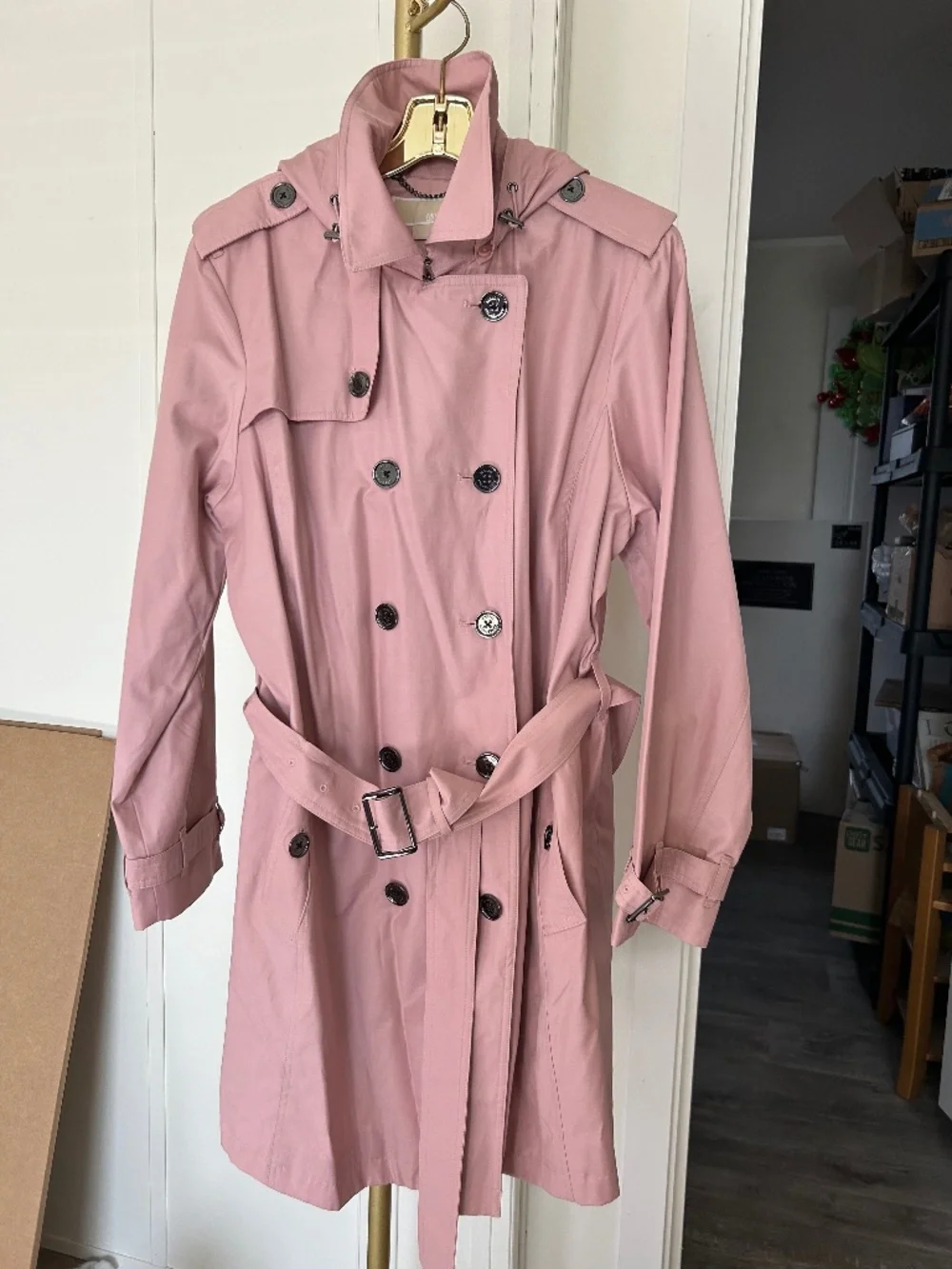 Michael Kors Trench Coat, Womens XL, Pink NWOT